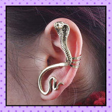 Bijoux d'oreille, faux piercing d'oreille, bijoux fantaisie, faux piercing hélix cartilage, ear cuff, accessoires femmes, motif serpent cobra