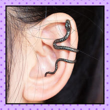 Bijoux d'oreille, faux piercing d'oreille, bijoux fantaisie, faux piercing hélix cartilage, ear cuff, accessoires femmes, motif serpent