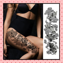 Tatouage éphémère femme, tatouage temporaire, faux tattoo, motif éventail